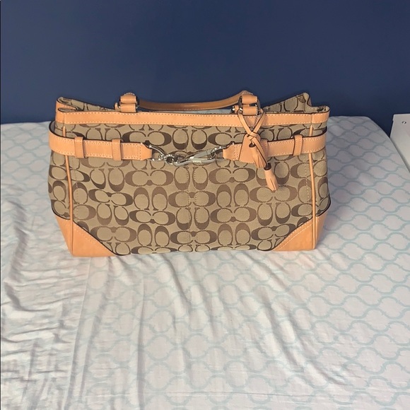 Coach Handbags - Brown and tan coach purse